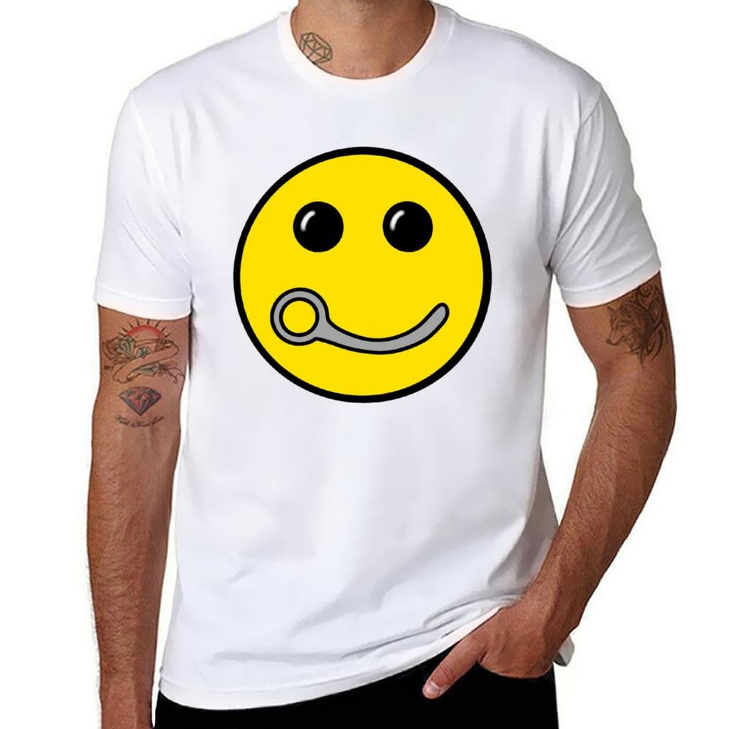 Closing Pin Skydiving Happy Face Design Silver Edition Tshirt Oversized Graphic Tee Aesthetic Clothing Funny T Shirts For Unisex