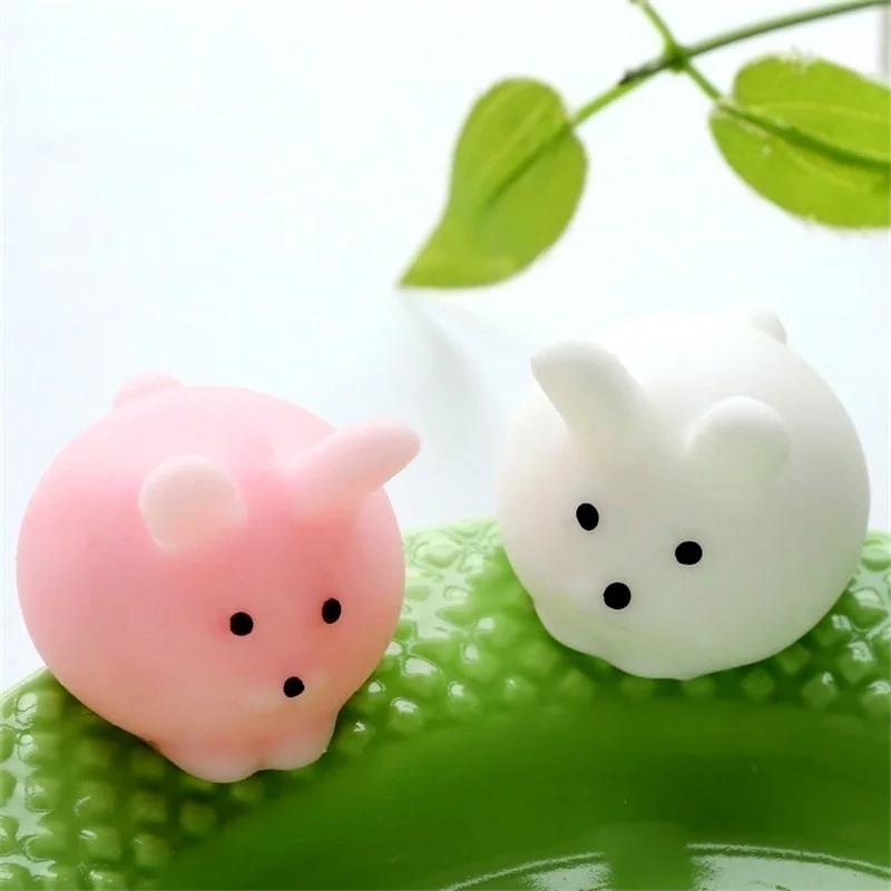 2pcs Creative Toy Cute Animal Toy Ball Decompression Pressure Squeezed Toy Gifts(random)