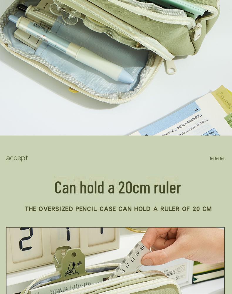 Stylish Large Capacity Dog Design Pencil Case for Students, Office Use