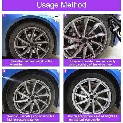 50ml/100ml Tinta para Rodas Removedor de Ferro Spray Tecnologia Profissional Limpador de Poeira de Aro Ferrugem Químico para Detalhe de Carro Limpeza de Carro