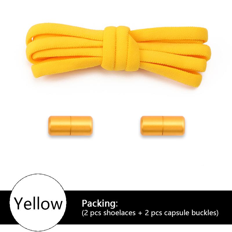 No tie Shoelace for Sports Round Shoelaces without ties Colorful Options Elastic laces Sneakers Kids Adult Shoes Accessories