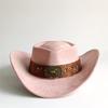 Heart Shaped Cowboy Hat Horse Head Leather Accessory Western Cowboy Hats Vintage Big-edge Gentleman Cowgirl Jazz Hat Holidays
