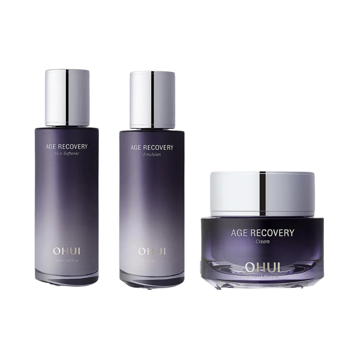 [ohui] Age Recovery 3-Item Special Set (Softener 150ml + Emulsion 140ml + Cream 50ml)