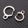 Stainless Steel Key Ring | Spring Hanging Buckle, Outdoor Hook, Backpack and Waist Buckle, Silvery Color