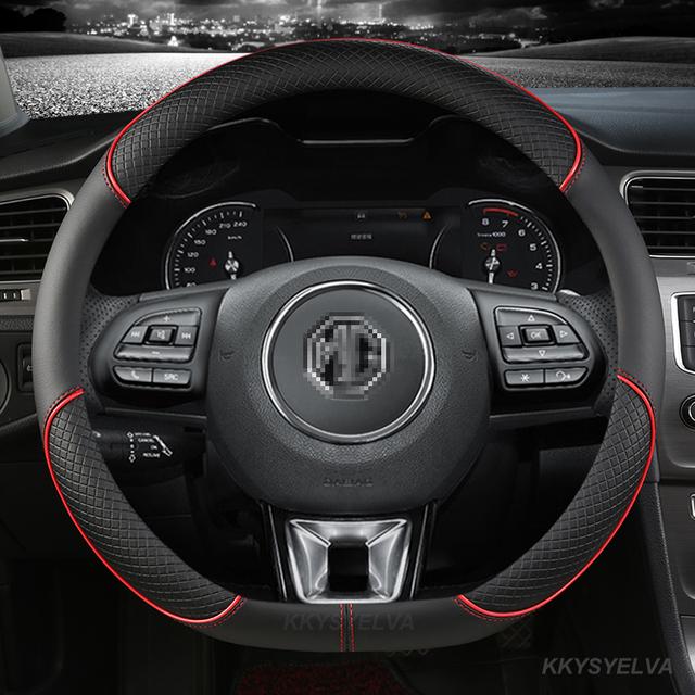 Coprivolante in Pelle Microfibra 38cm 15" Per MG 3 5 6 HS ZS EV MG3 3SW MG5 MG6 MG7 ZR EHS GT EZS Accessori Auto
