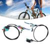 Hydraulic Disc Brake Set Aluminum Alloy 4 Piston Front and Rear Bilateral Hydraulic Brake for Mountain Bike