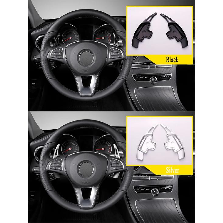 For Mercedes Benz C E Class W205 W213 MB GLE C292 W166 W167 2016-2021 Car Steering Wheel Paddle Shifter Extend DSG Sticker Style