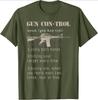 2nd Amendment Funny Gun Control Definition design100 cotton summer casual Oneck short sleeve printed mens Tshirt