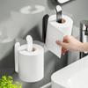 1PC Thickened tissue holder box bathroom punch-free roll paper holder toilet paper disposable face towel hanger