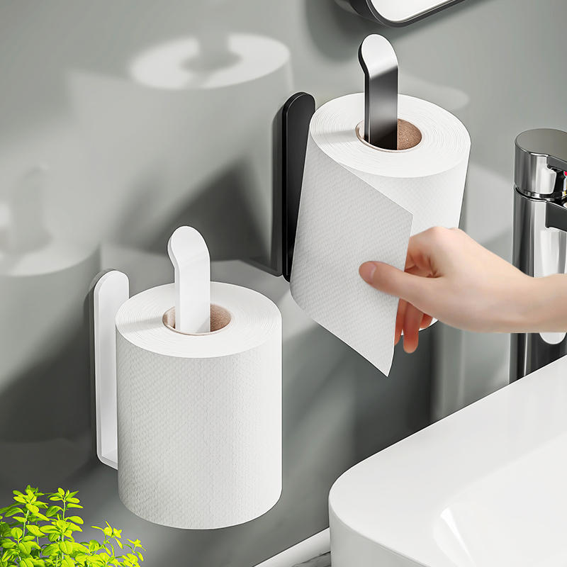 1PC Thickened tissue holder box bathroom punch-free roll paper holder toilet paper disposable face towel hanger
