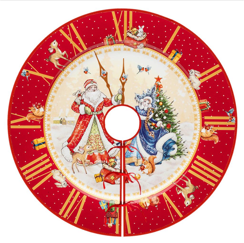 Christmas Tree Skirt Decoration For Home Xmas Tree Decorations Skirt Ornament Festive Holiday Party Decorations Indoor Outdoor