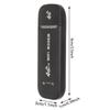 4G WiFi Router Black Up To 10 Users Stable Easy Connection USB Plug and Play 4G LTE Router for Hotspot Micro SIM Card