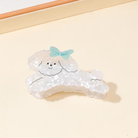 Hair Claw Cartoon Dog Shape Anti-slip Teeth Back Head Hair Clip Multiple Colors Available Versatile Hair Accessory