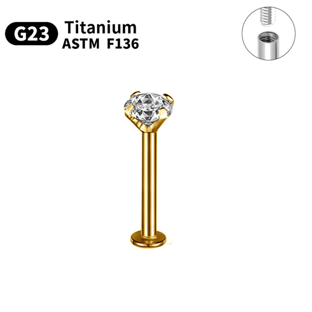 1/5/10pcs G23 Titanium Piercings Labret Stud Lip Nose Piercing Kit Eyebrow C Rod Body Jewelry ASTM-F136 Cartilage Earring