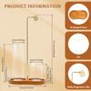 Wooden Creative Upside Down Incense Burner Incense Stick Holder with Glass Ash Catcher Anti-Ash Flying for Yoga Spa Home Decor