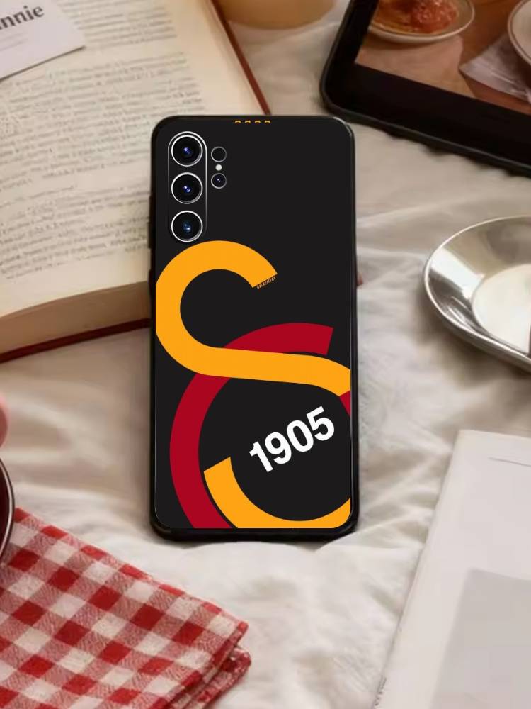 

G-Galatasaray S-SK pattern 1905s Phone Case For Samsung S26,S25,S24,S23,S22,S21,S20,S30,Ultra,Plus,Fe,Note,5G Black Cover Samsung S21Ultra