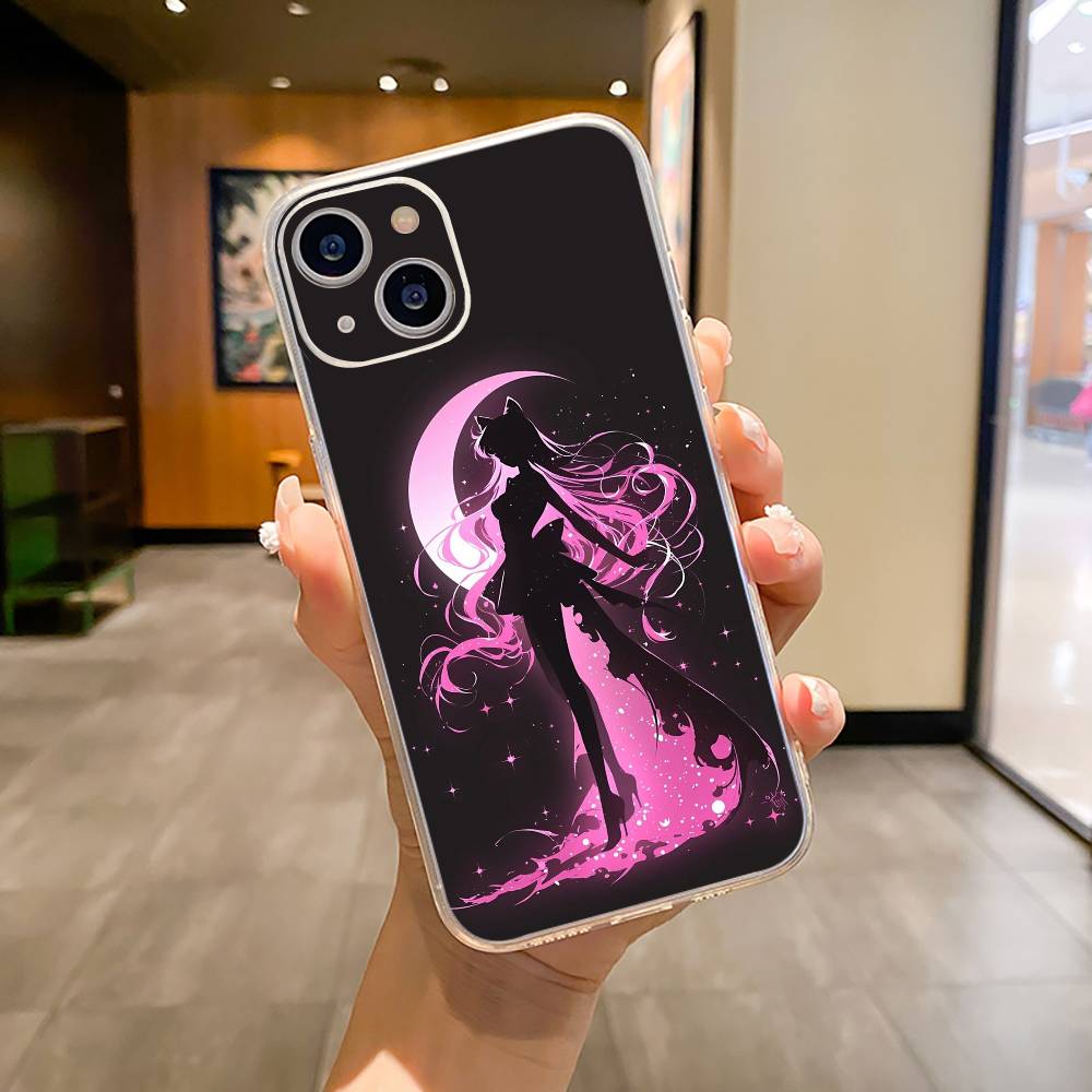 

Чехол для телефона S-Sailor- Moon для iPhone17,16,15,14,13,12,11 ,Pro Max,16/15/14 Plus Прозрачный чехол iPhone16ProMax