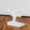 Jijijing Burr-free Doorstop, 3D Printed Stable Door Stop, One-Piece Molding Stopper, Kicking Man Design Doorstop Protects Walls Furniture
