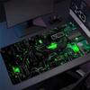 Green Circuit Board Pattern Mouse Pad Large Computer Office Table Mats Rubber Antislip Gaming Keyboard Mousepads Long Desk Pads