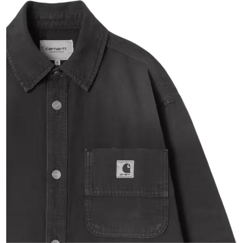 Carhartt WIP FW26 Georgia Shirt Jac With Chest Pocket Woven Label Casual Long Sleeve Shirt Jacket Women Jackets I036876-89-17