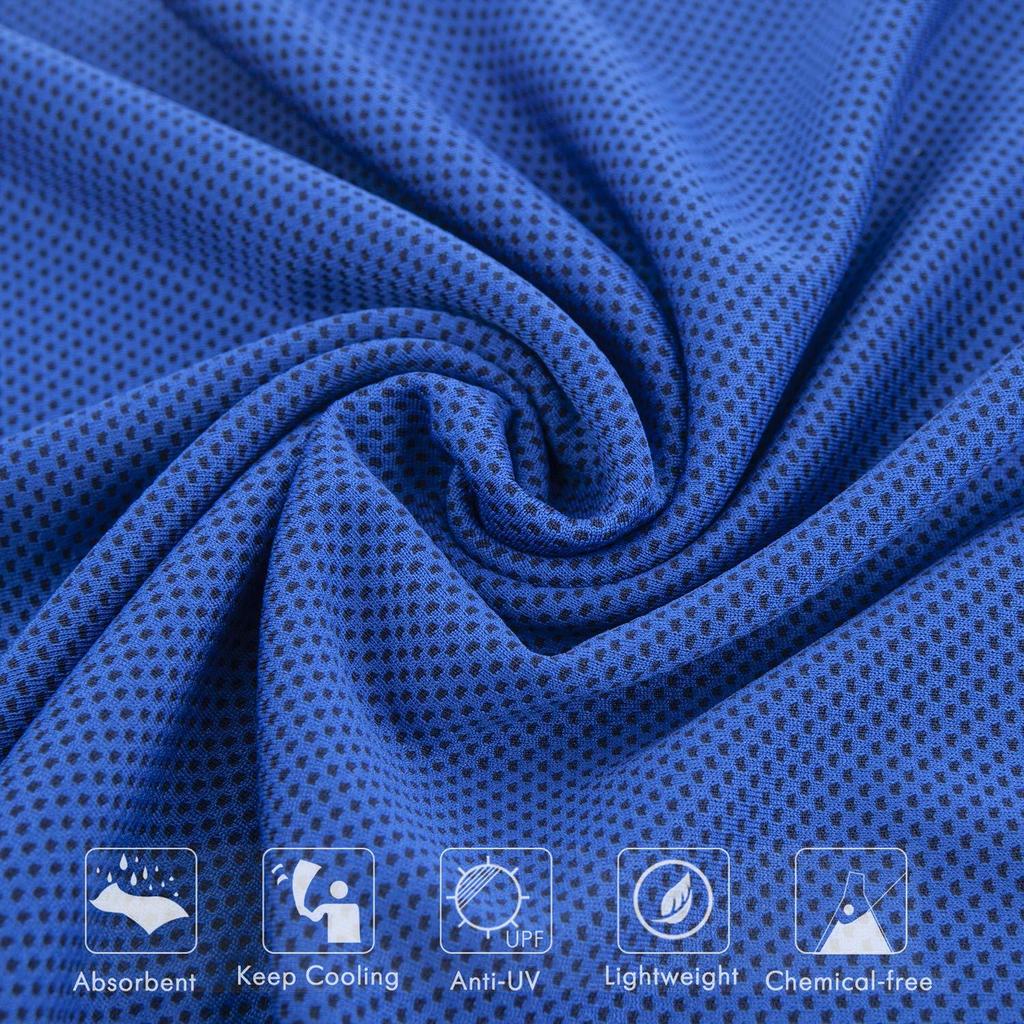 Instant Cooling Sports Towel, Quick Dry Sweat Wicking Heat Relief Towel, Portable Cooling Wrap for Yoga Running Gym Outdoor Workout