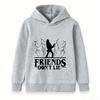 Kids Boys Girls 100% Cotton Crew Neck Short Sleeve T-Shirt, Funny Friends Don't Lie Print Cartoon Casual Summer Soft Lightweight Tees for Children Dai
