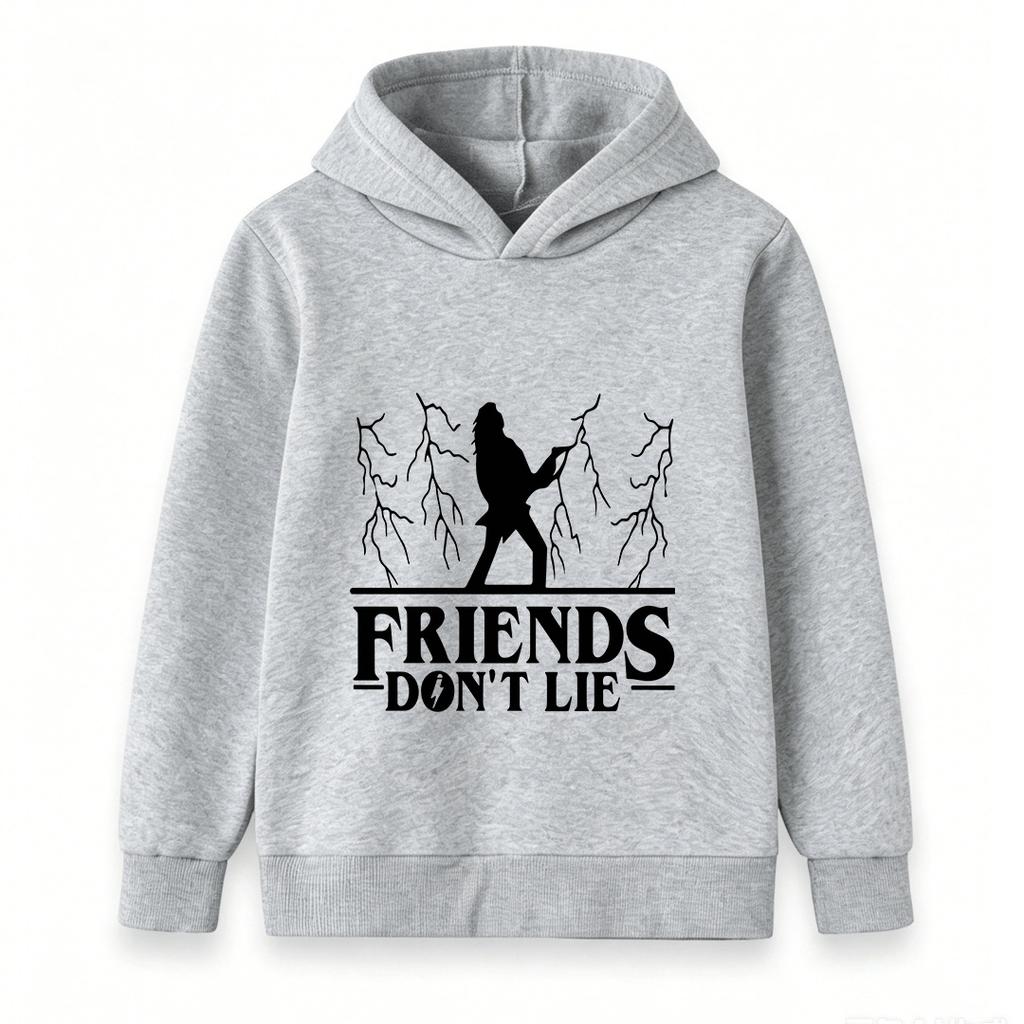 Kids Boys Girls 100% Cotton Crew Neck Short Sleeve T-Shirt, Funny Friends Don't Lie Print Cartoon Casual Summer Soft Lightweight Tees for Children Dai
