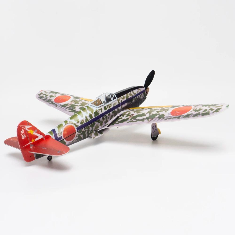 Mini KI-61 Hien rozpiętość skrzydeł 480 mm 5-kanałowy samolot stałopłatowy wersja z chowanym podwoziem Samolot RC Zabawka zewnętrzna Prezent dla dzieci