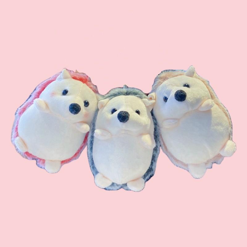 Cute Plush Hedgehog Pendant Soft Fluffy Hedgehog Doll Plush Keychain Cartoon Animal Pendant Student Couple Children Gift