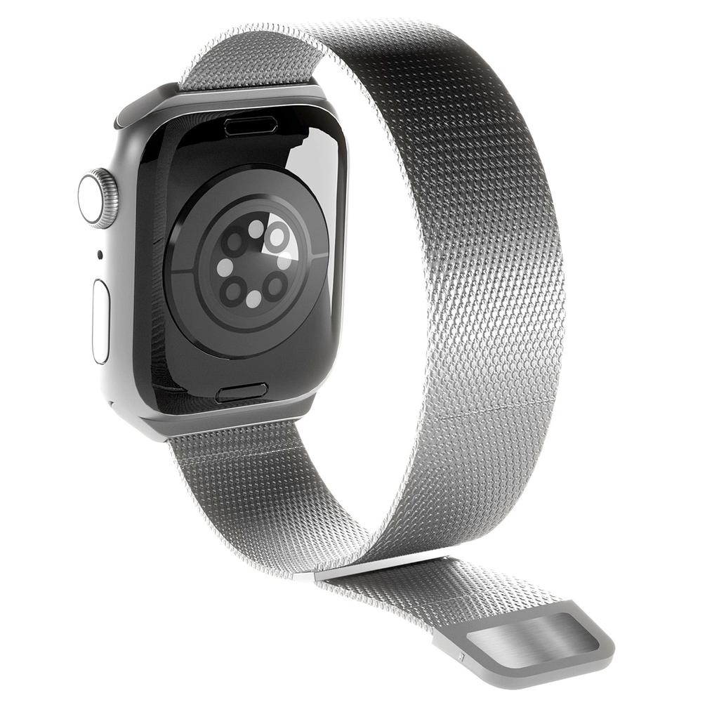 Pasek Ze Stali Nierdzewnej Puro Milanese Do Apple Watch 38 / 40 / 41 Mm - Srebrny