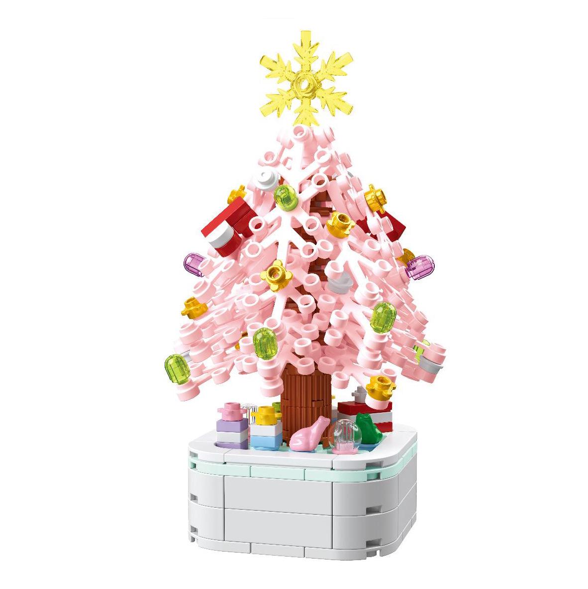 Cross-Border Compatible LEGO Christmas Tree Photo Frame Building Blocks - Educational Toys & Gifts