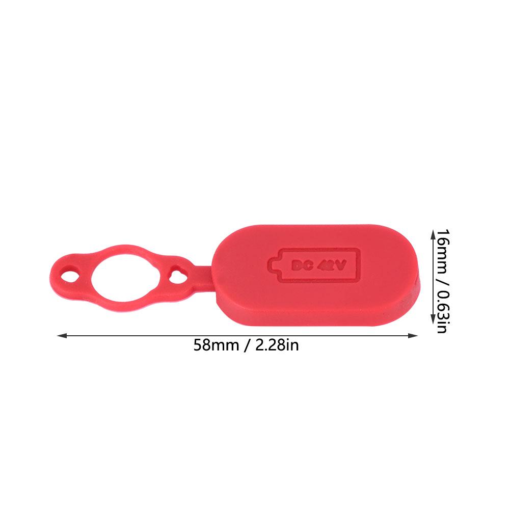 Waterproof Charging Interface Port Protector Cover Cap for XIAOMI MIJIA Electric Scooter Red