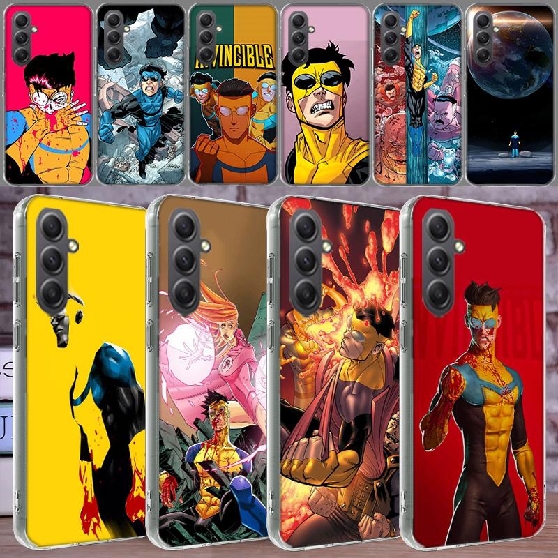 Cartoon Invincible Phone Case for Samsung A16 A26 A36 A56 A17 A37 A57 A07 A06 A02S A03 A04S A05S Galaxy Note 20 10 A50S A71 A51