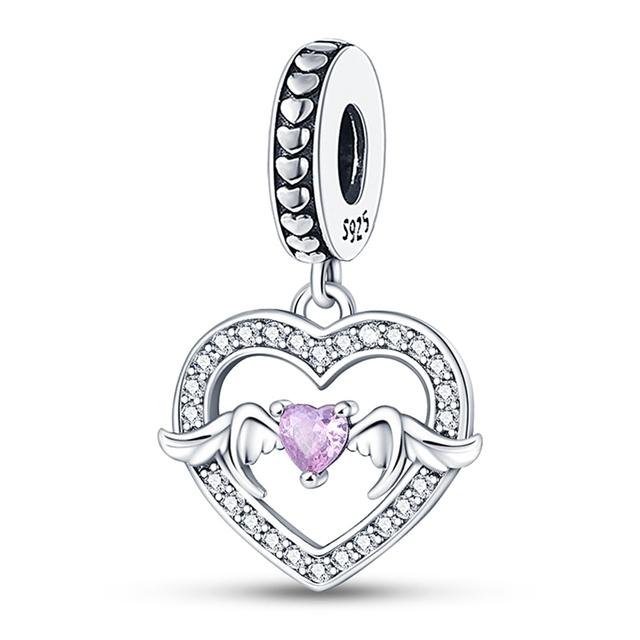 Seturi cu cască din argint 925 cu mărgele de trifoi Brelocuri de culoare zirconiu potrivire brățară colier femei bijuterii face cadou