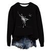 Women's Fashion Casual Long Sleeve Loose Printed Sweatshirt