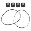 Tape Recorder Belt Pulley Wheel & Easy to Install Pinch Rollers for RS-CH404X 510X Cassette Deck Tape Player