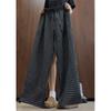 Summer new seersucker plaid casual pants thin breathable refreshing drape floor pants loose wide-leg long pants