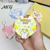 Colorful Keychain Pendant Pendant, Cartoon Macaron Patterns Key Chain with Metal Ring, Press Spin Dice Wheel Mini Games Educational Toy, Portable