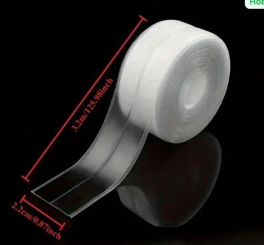 Double Sided Tape (1 Roll, 0.04 in 1.18 in 6.6 ft) Extra Strong Adhesive Removable for Mounting and Home Use