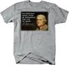 Thomas Jefferson Motto: No Freeman Debarred of Arms. Gun Rights 1776 T-Shirt. Summer Cotton Short Sleeve O-Neck Men's T Shirt