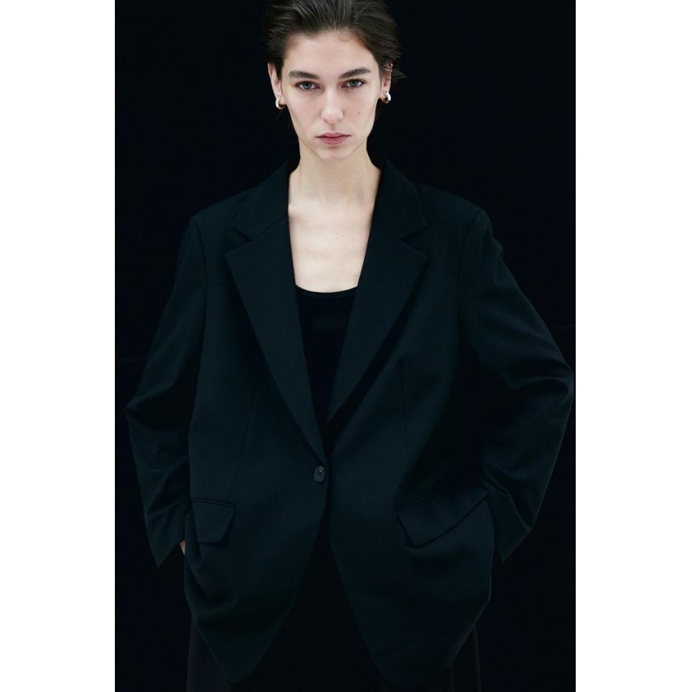 

Однобортный пиджак HM, черный