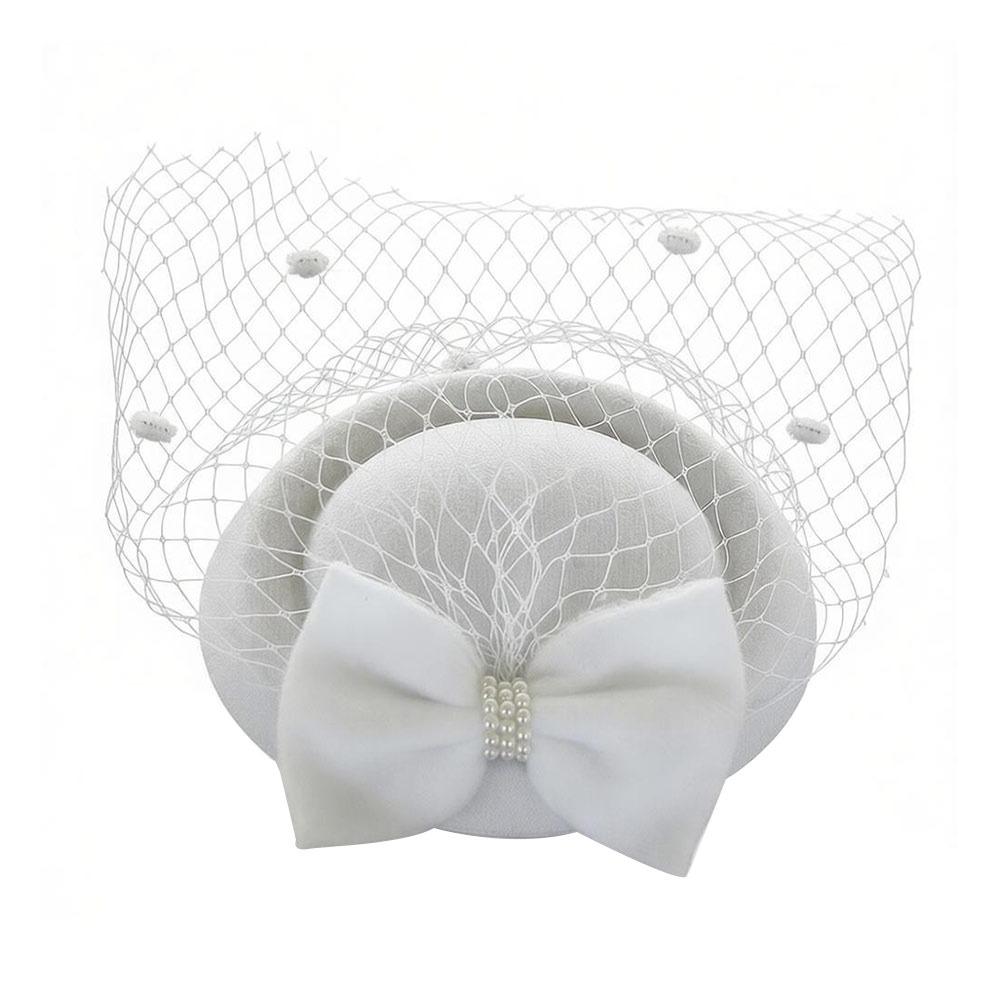 

Mesh Ribbons Womens Vintage Hat Headband Felt Headband Headress Fascinator Caps Hair Accessories