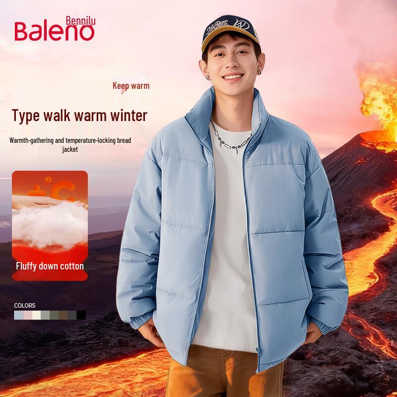 

Baleno Men s Thick Padded Stand-Collar Jacket 3XL