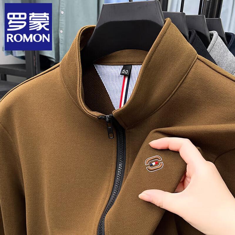 

Rommon Men s Casual Full-Zip Cotton Jacket M