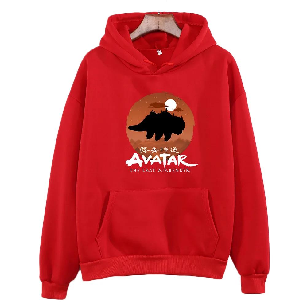 Avatar: Der Herr der Elemente Hoodie Comic Langarm Casual Sweatshirt Grafikdruck Bequeme Kleidung Ropa Mujer Weicher Hoody