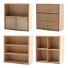 Miniature Dollhouses Display Shelf Accessory 1/12 Scale, Realistic Zakka Wood Display Shelf Dollhouses Miniature