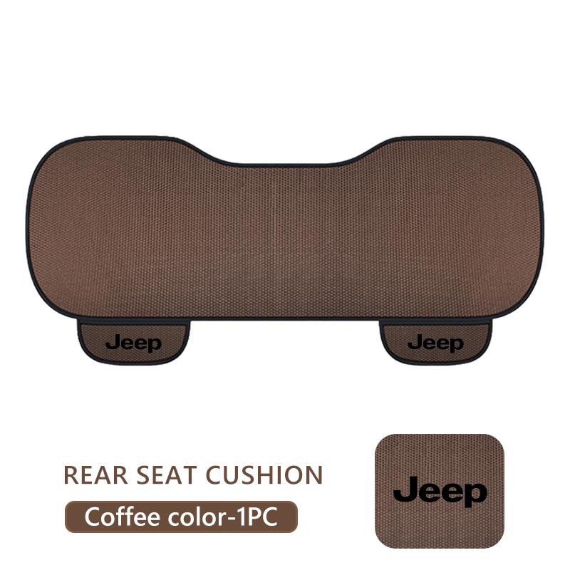 For Jeep Front Rear Car Seat Cushion Summer Ice Silk Mesh Cooling Seat Pad Cherokee Patriot Liberty Wrangler JK JL Commander