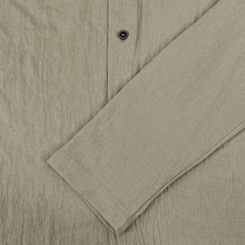 And Spring Hooded Mens Summer Tshirt Solid Color Cotton And Linen Mens Casual Longsleeved Top