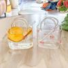 Glass Cup Portable Handbag Shape Creative Cocktail Glasses with Funny Fruit Design for Outdoor Events and Parties