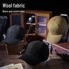 Men's Wool Baseball Cap: Warm, Comfortable, Casual for Spring/Autumn; Ideal for Middle-Aged & Elderly, Large Head Circumference.